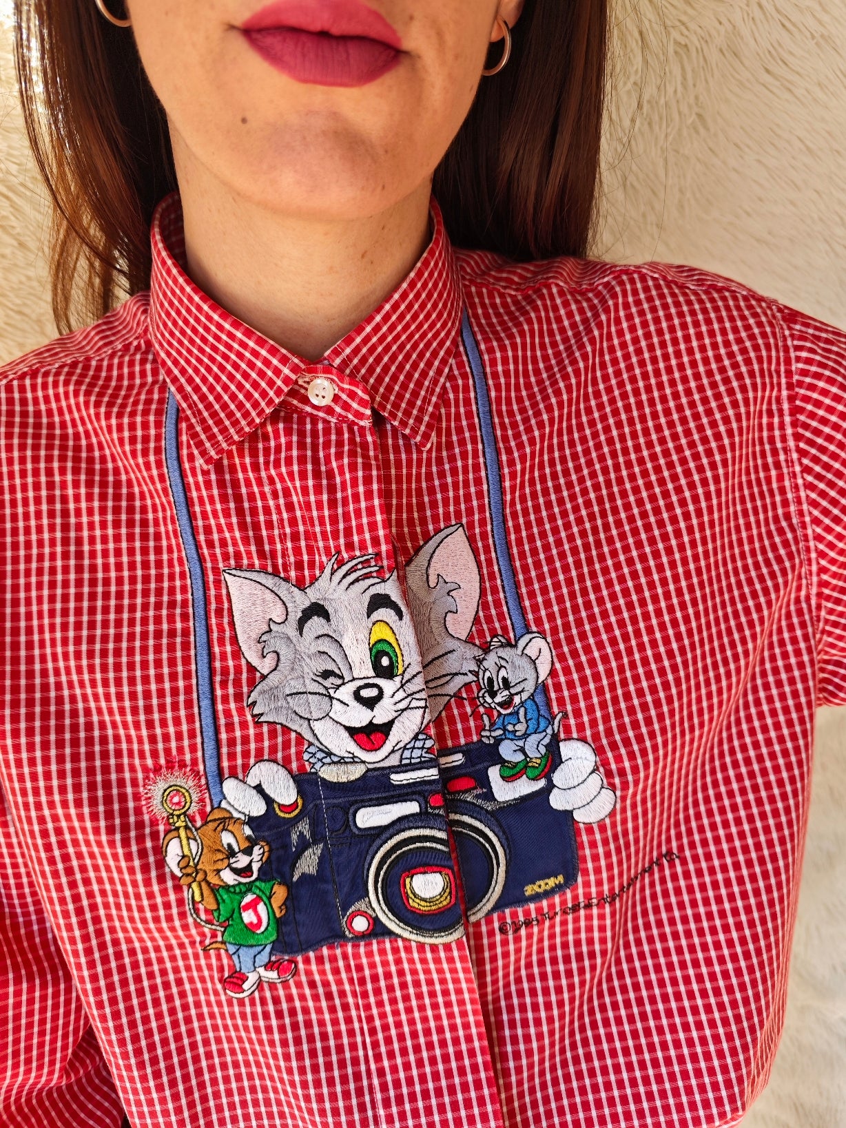 Camicia Tom & Jerry fotografo Vichy