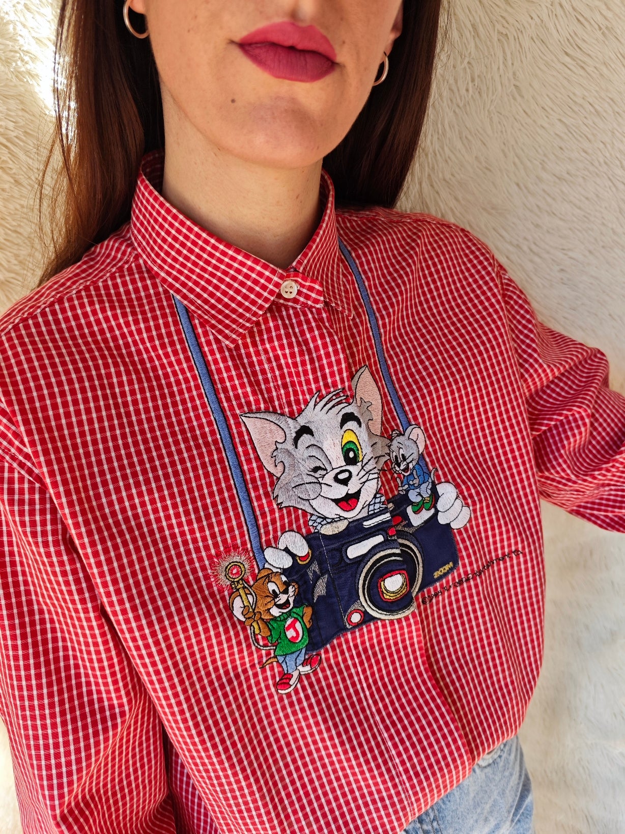 Camicia Tom & Jerry fotografo Vichy