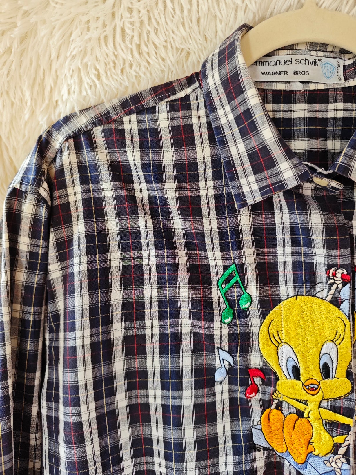 Camicia Titti musicale tartan