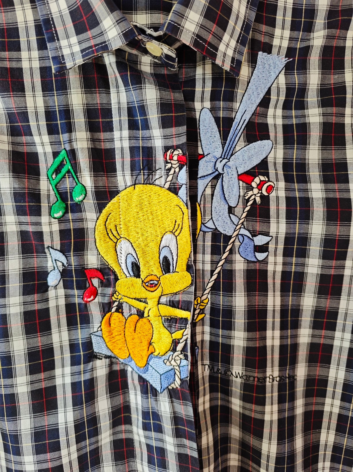 Camicia Titti musicale tartan