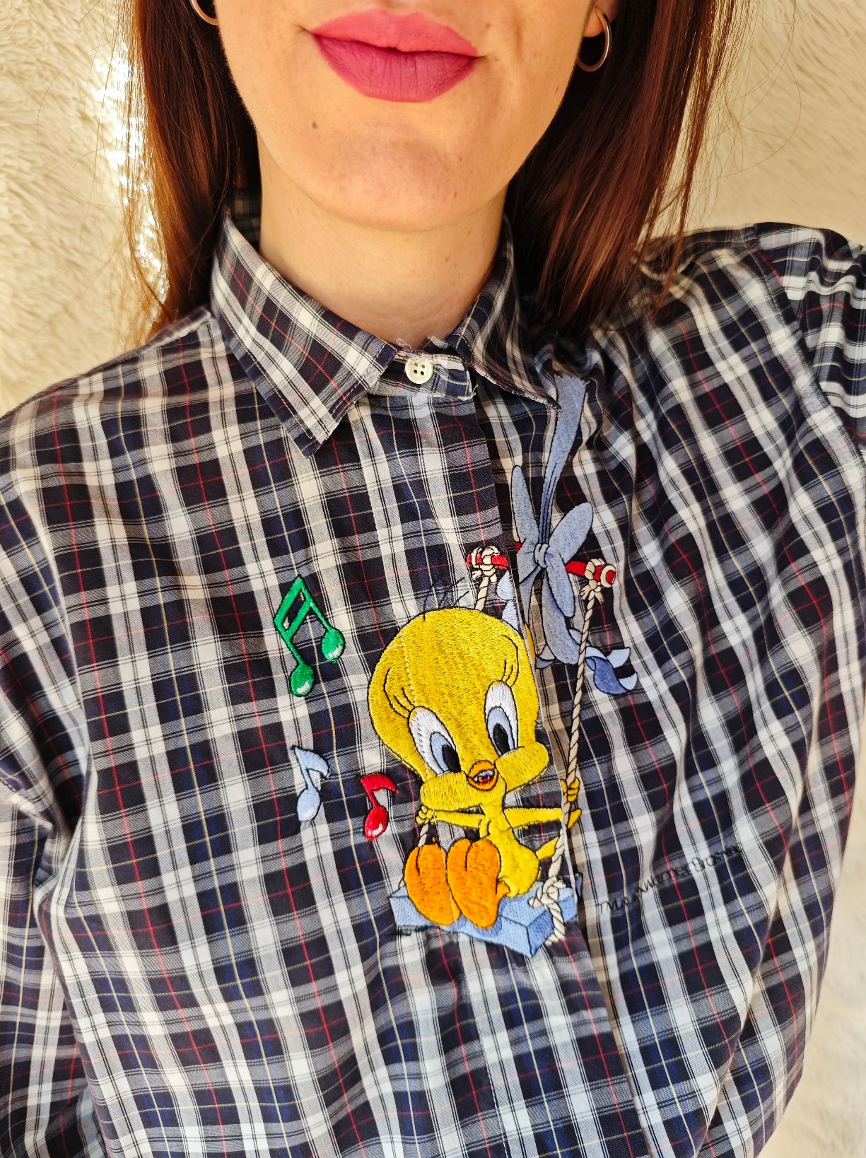 Camicia Titti musicale tartan