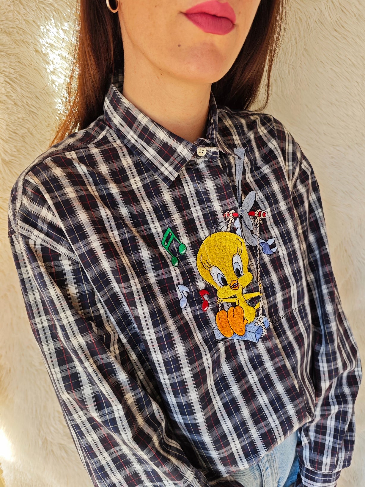 Camicia Titti musicale tartan