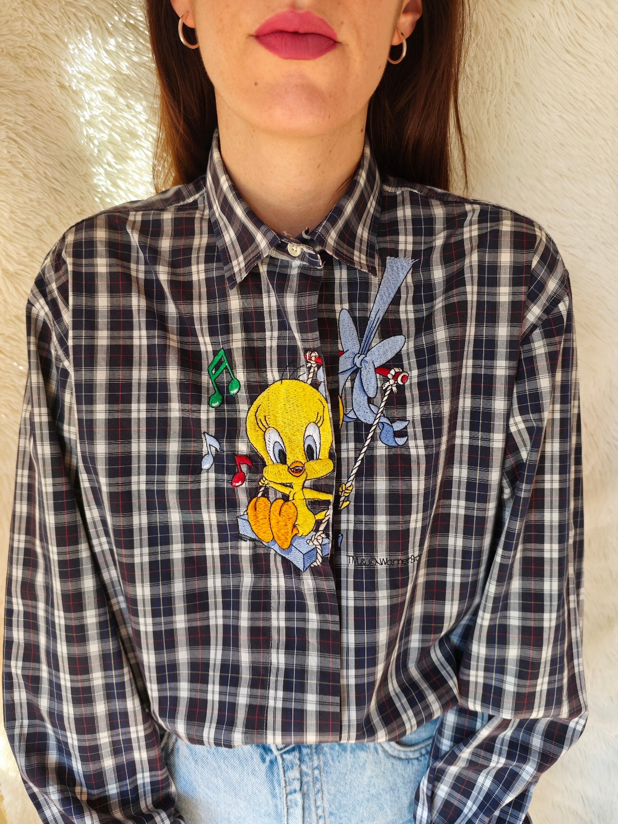 Camicia Titti musicale tartan