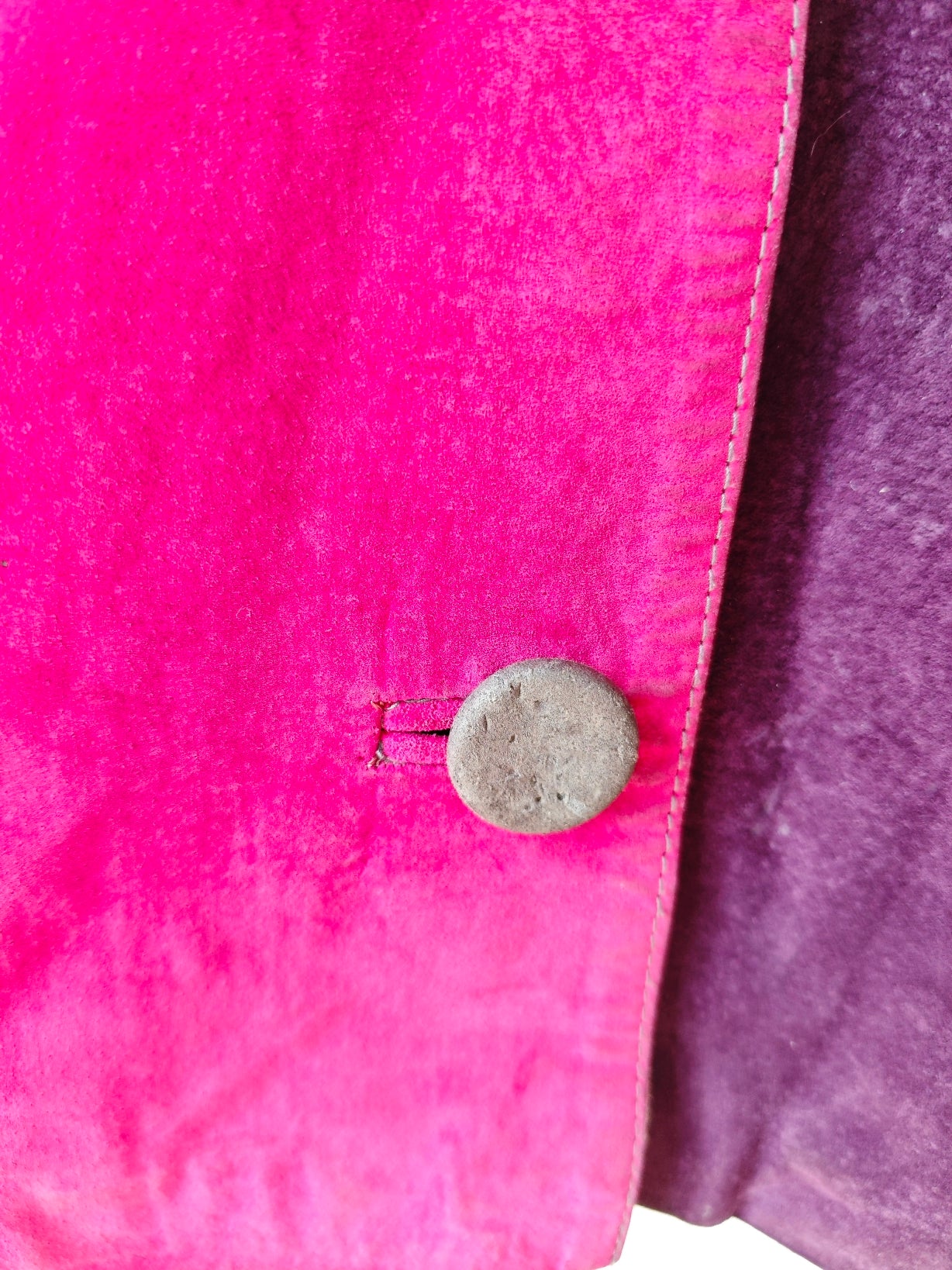 Giacca Scamosciata Color Block