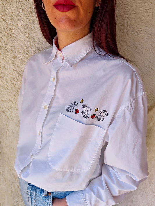 Camicia Snoopy bianca