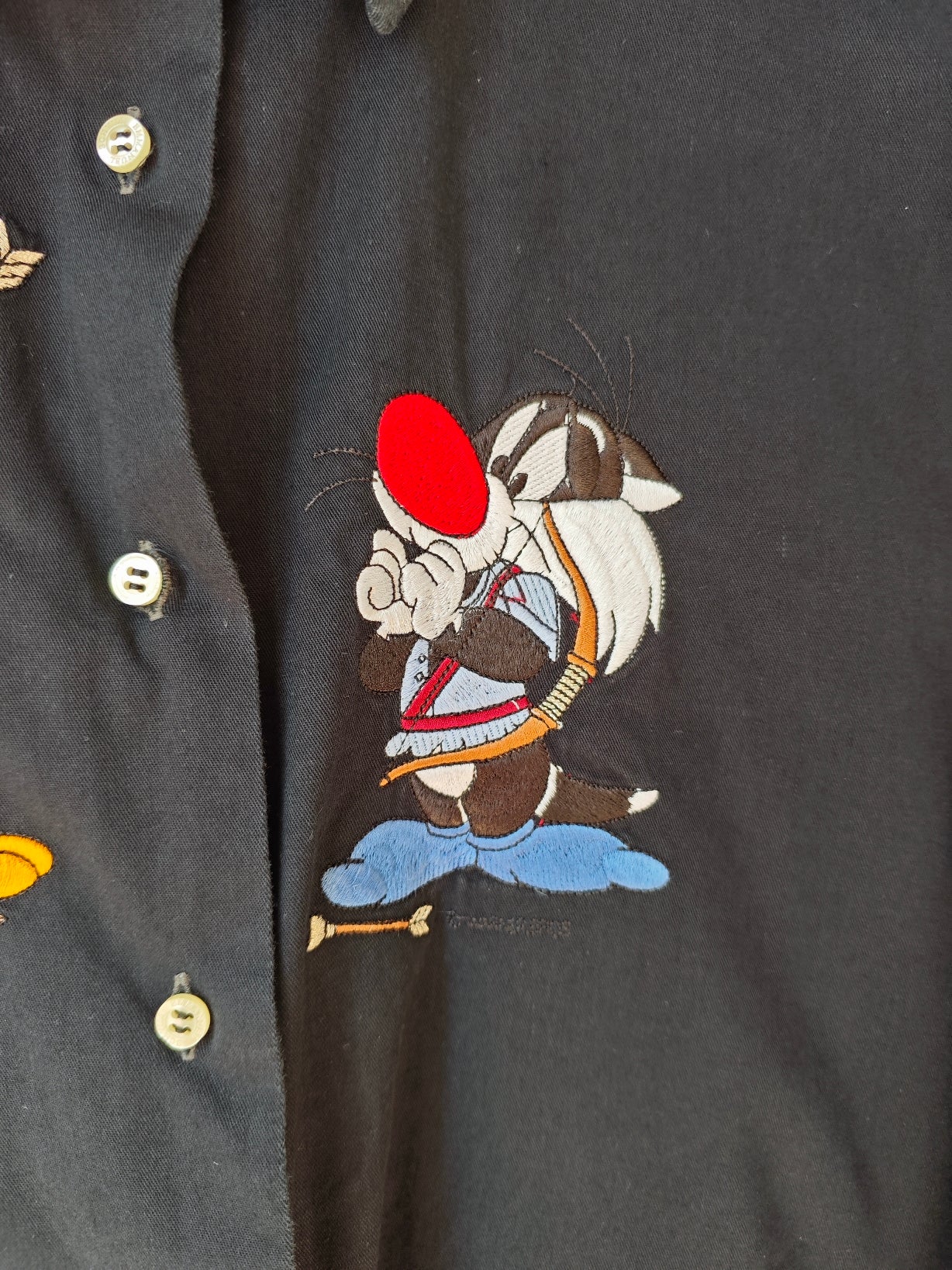 Camicia Titti & Silvestro nera