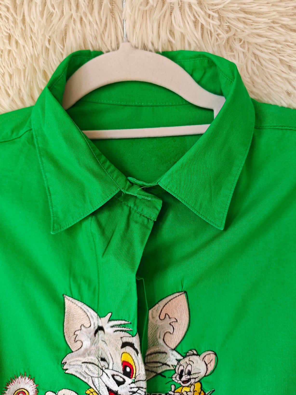 Camicia Tom & Jerry fotografo verde