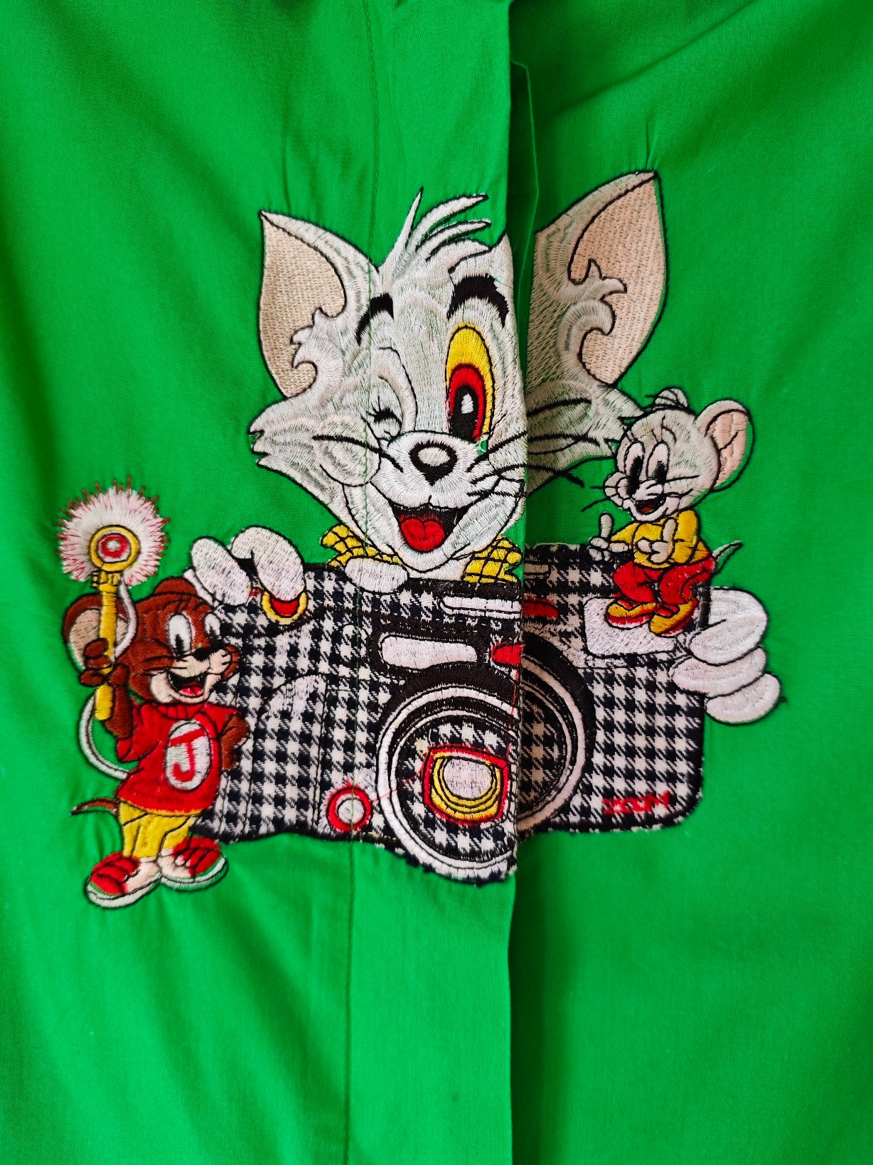 Camicia Tom & Jerry fotografo verde