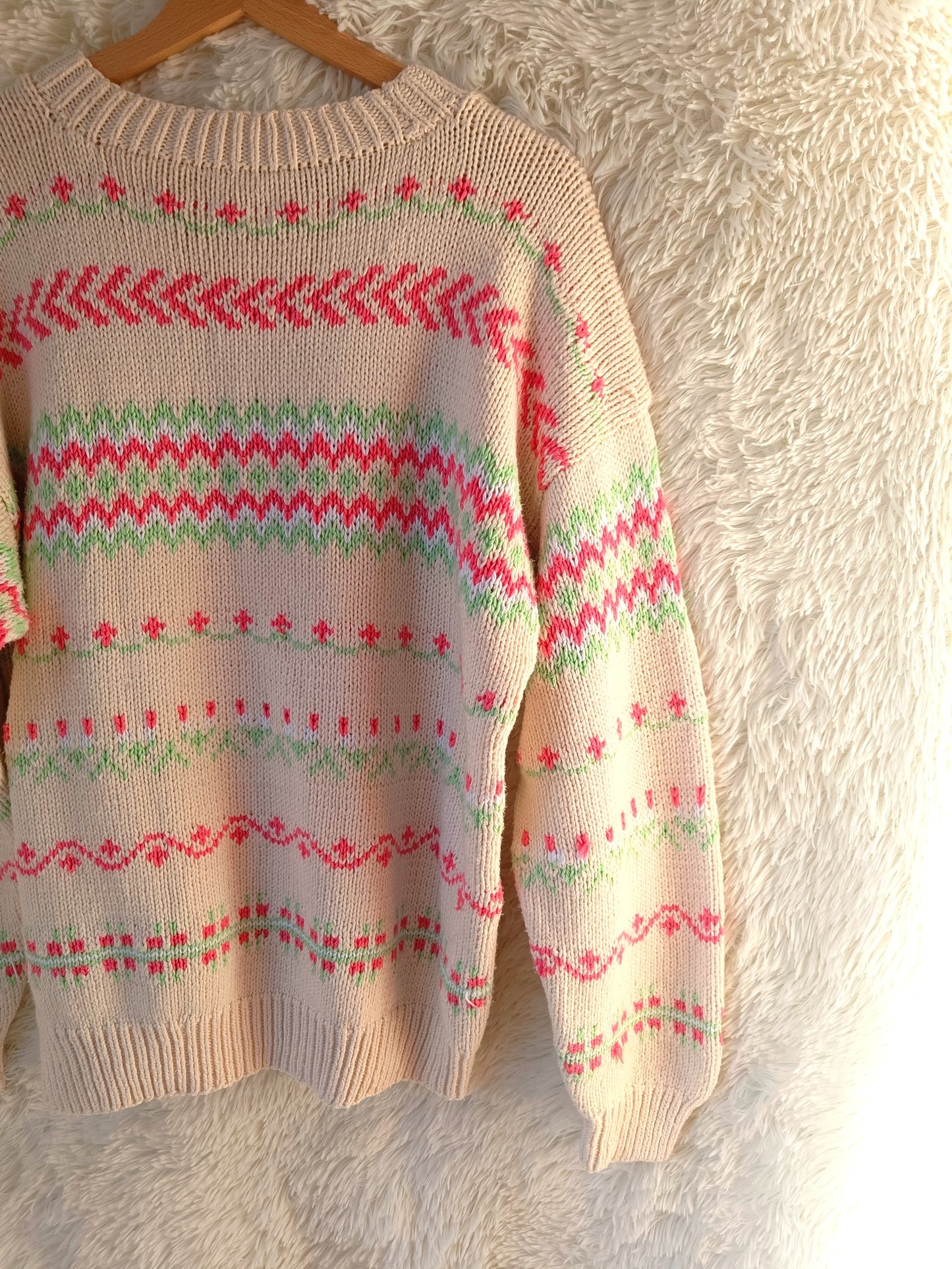 maglione vintage fair isle