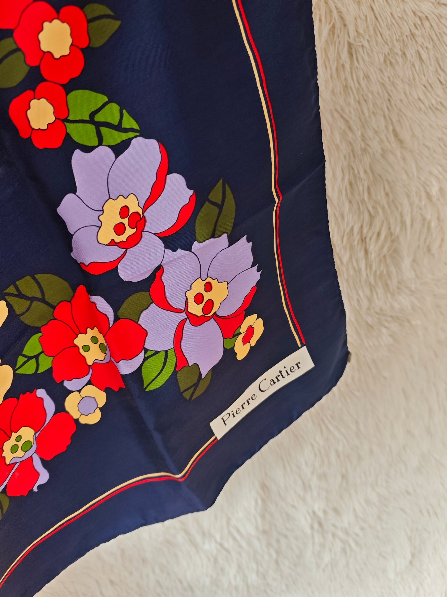 Foulard floreale Pierre Cartier