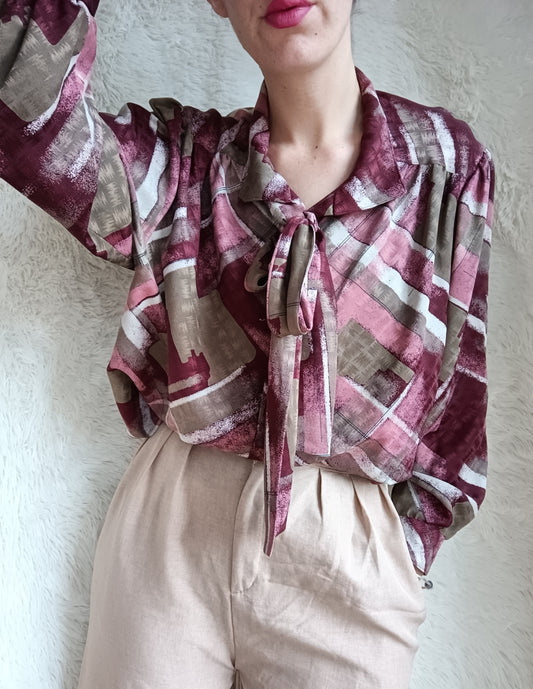 Camicia Vintage Sartoriale Bordeaux