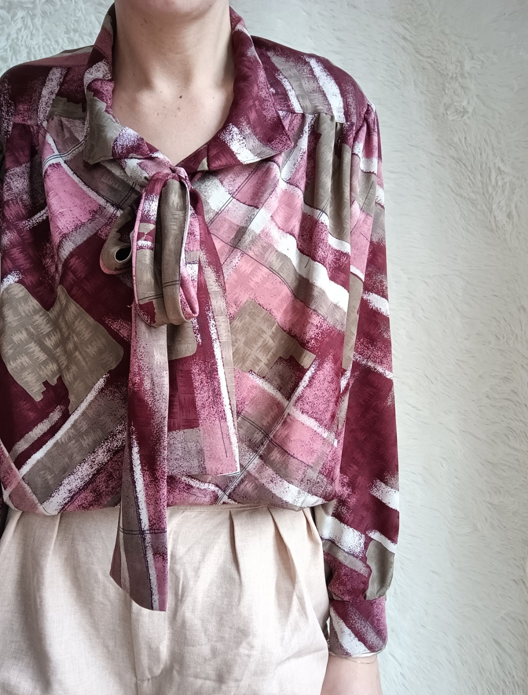 Camicia Vintage Sartoriale Bordeaux