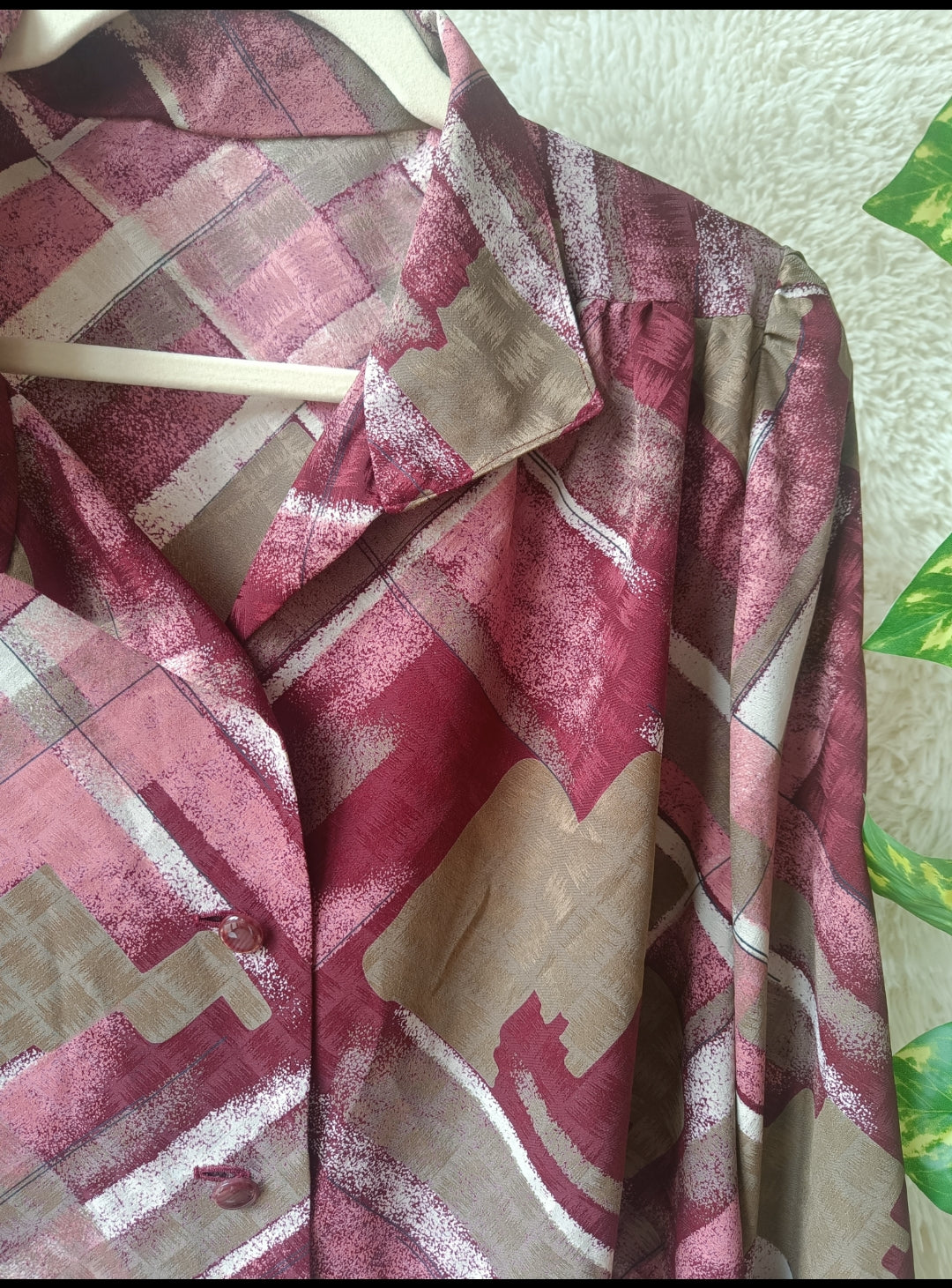 Camicia Vintage Sartoriale Bordeaux