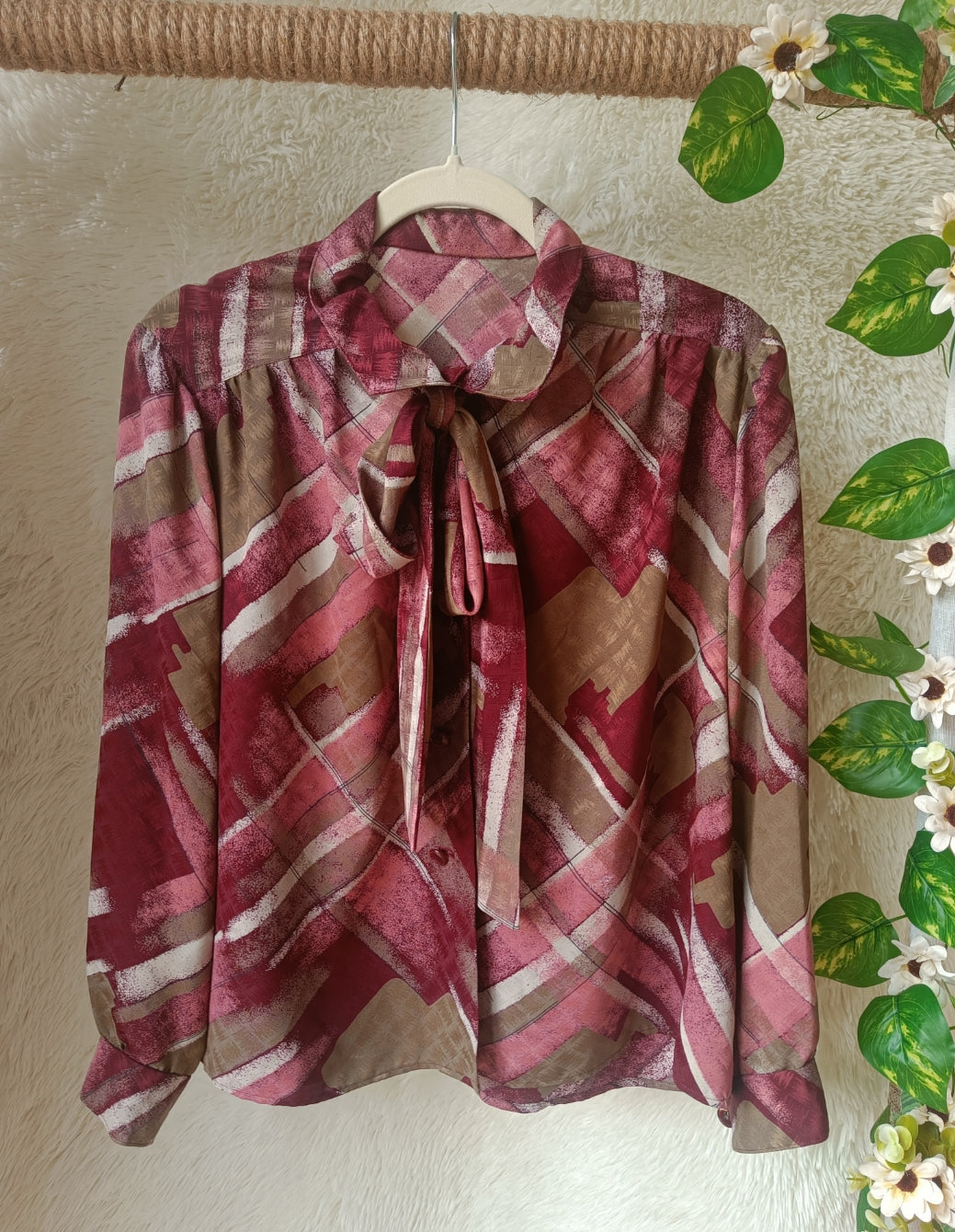 Camicia Vintage Sartoriale Bordeaux