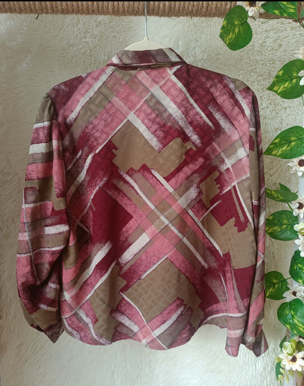 Camicia Vintage Sartoriale Bordeaux