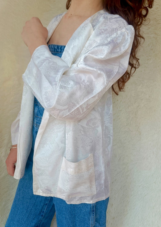 Camicia Jacquard Bianca