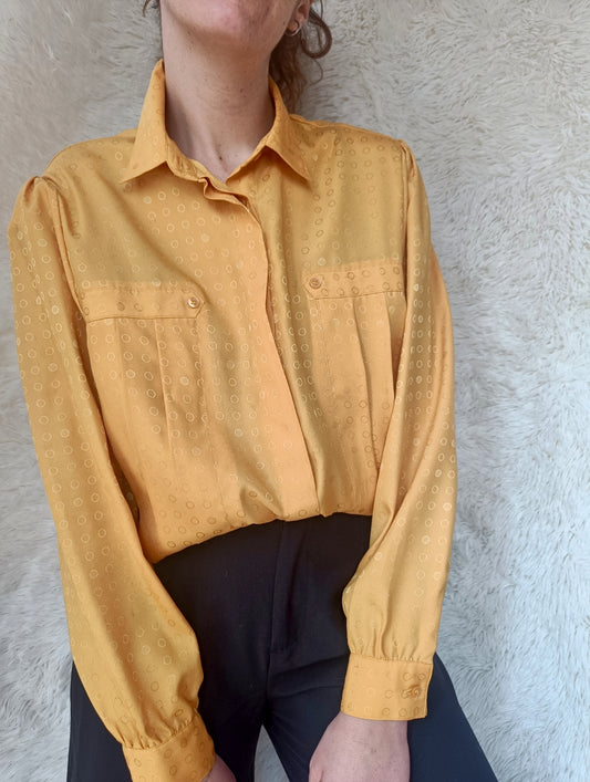 Camicia pois gialla