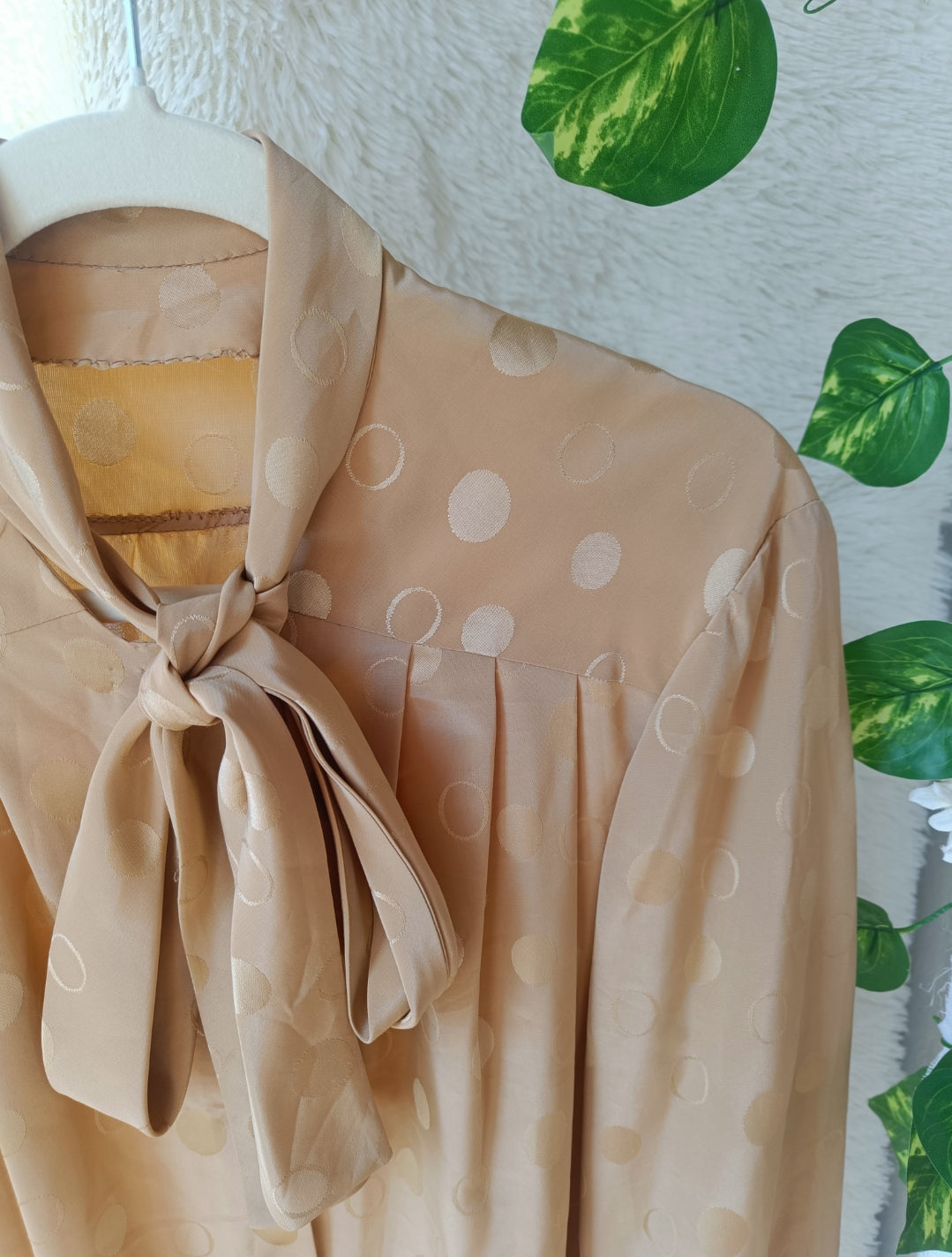 Camicia pois toffee