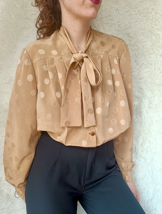 Camicia pois toffee