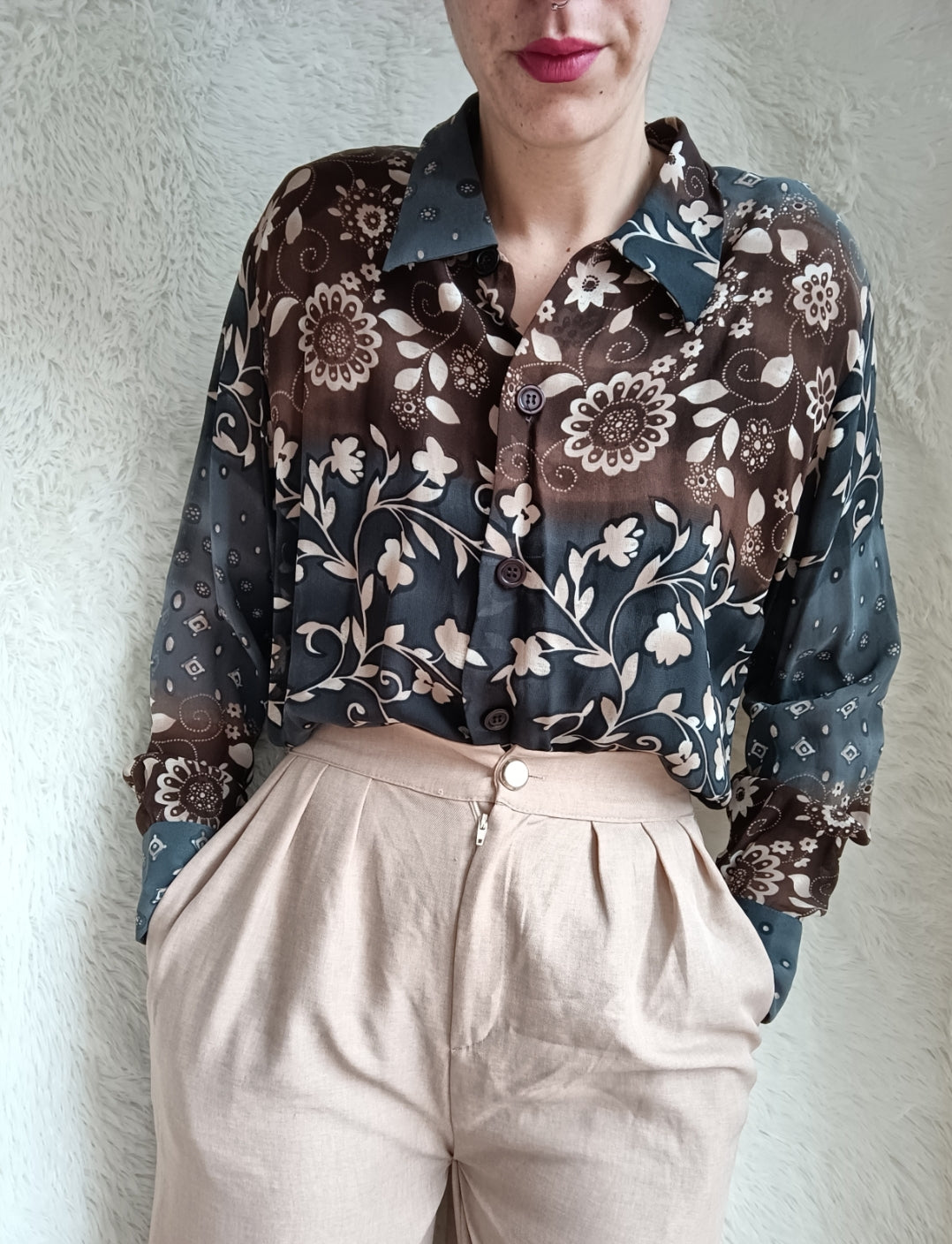 Camicia viscosa