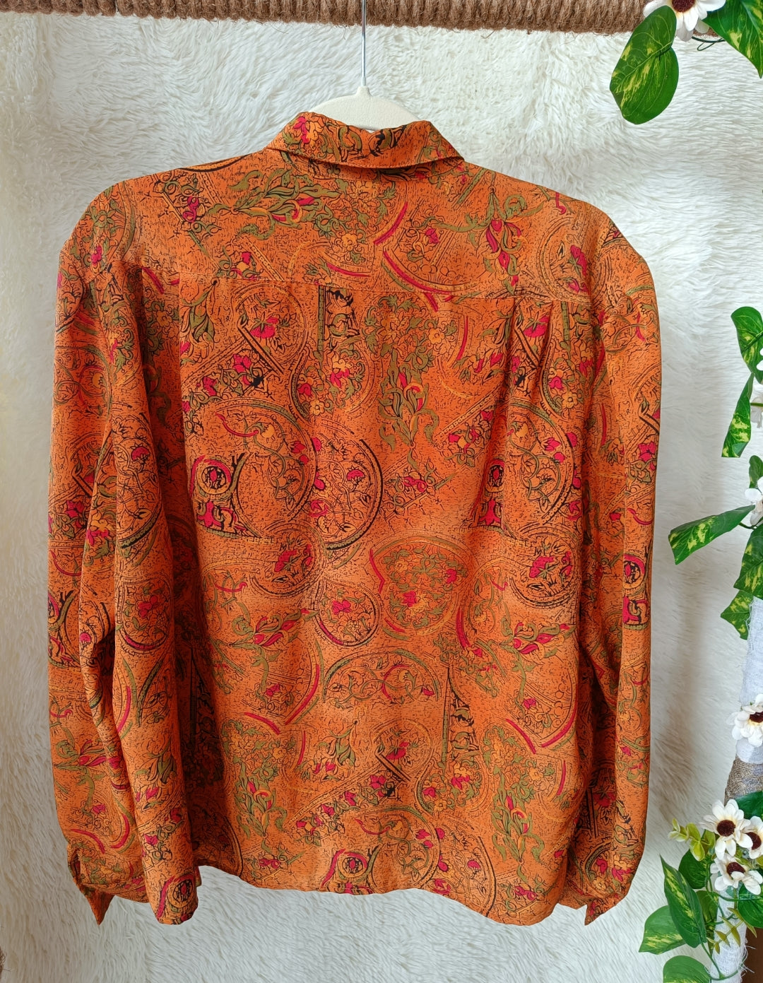 Camicia Paisley arancione
