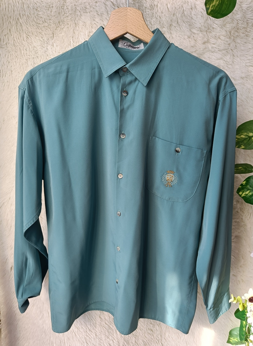 Camicia verde acqua