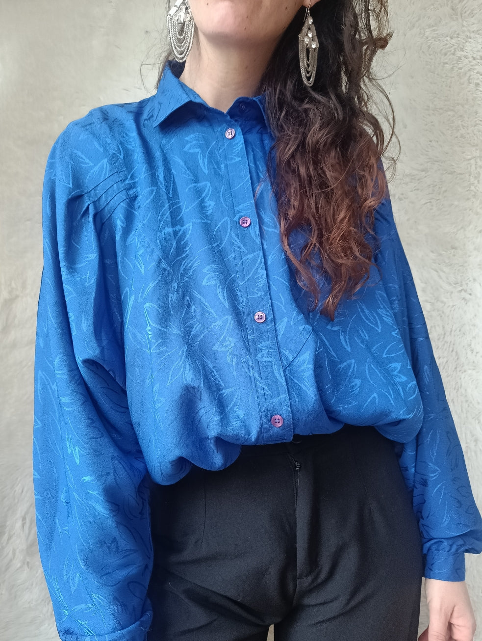 Camicia blu intenso