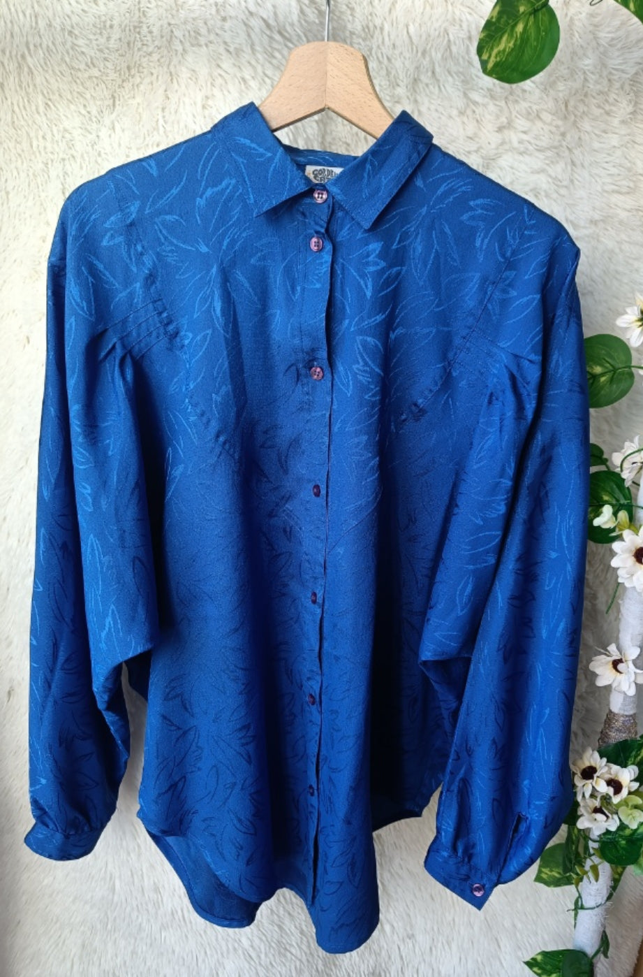 Camicia blu intenso
