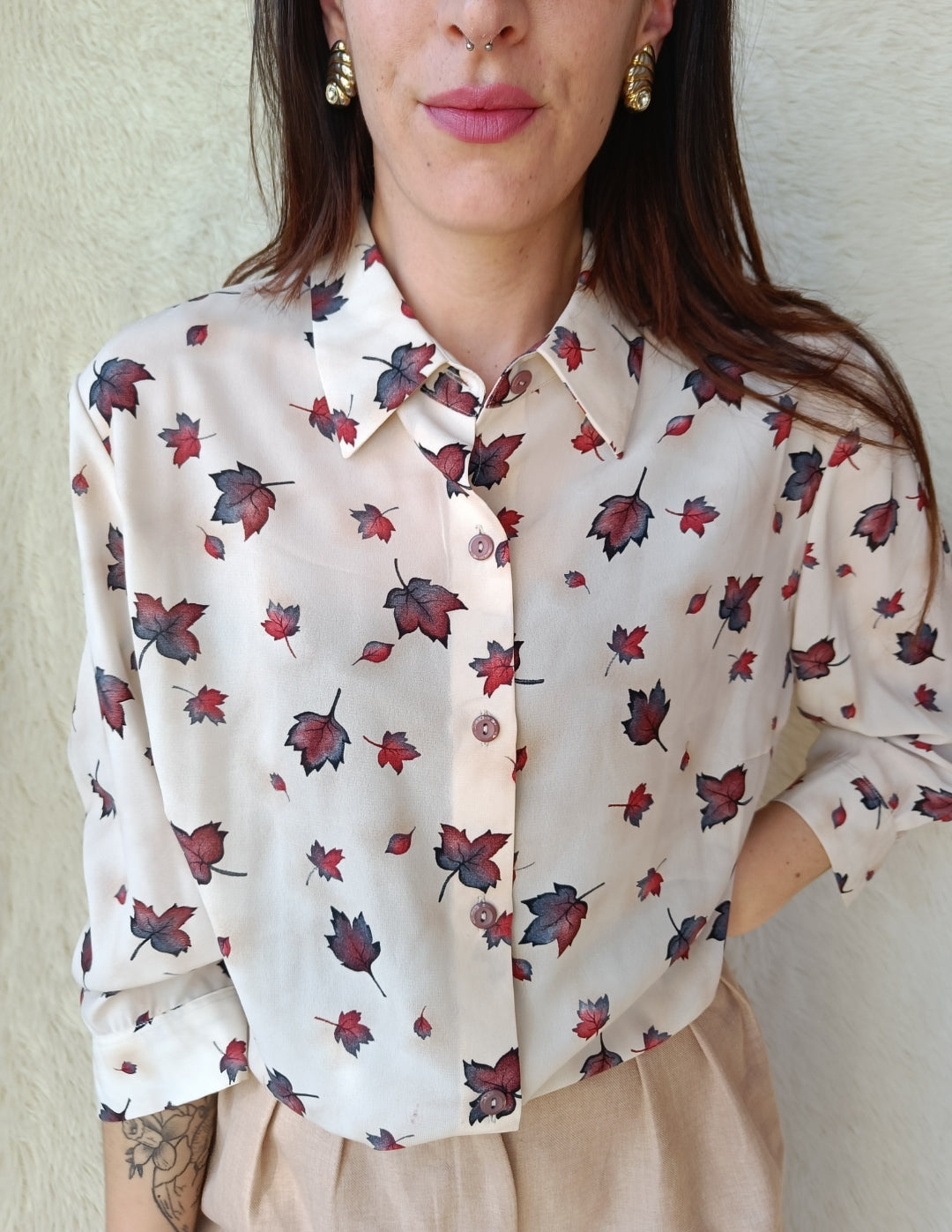 Camicia foglie