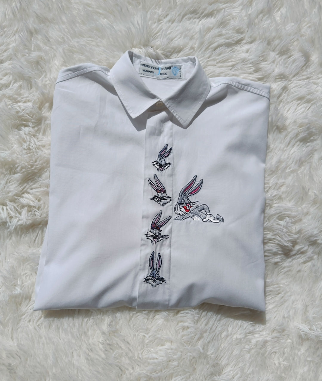 Camicia bugs bunny bianca