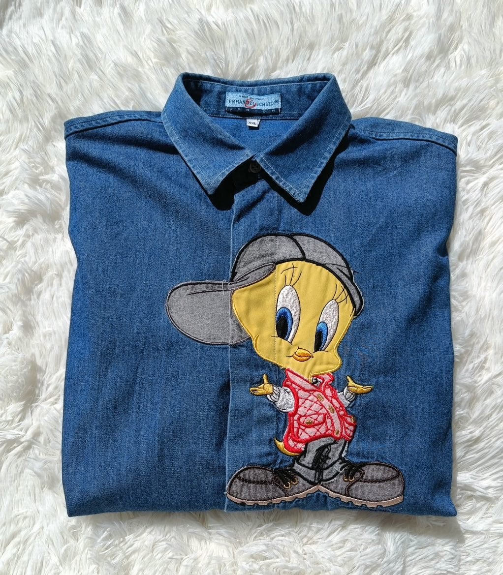 Camicia in denim Titti gilet