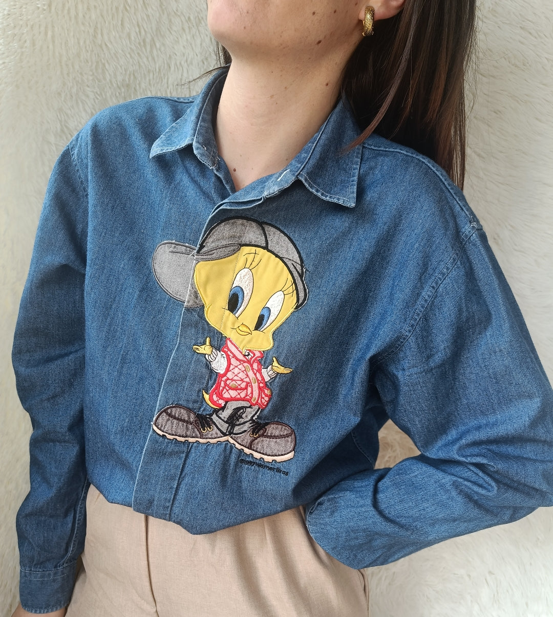 Camicia in denim Titti gilet