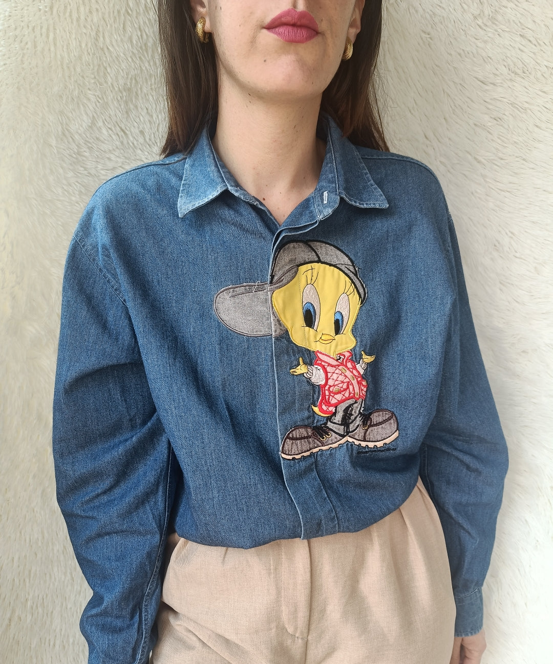 Camicia in denim Titti gilet