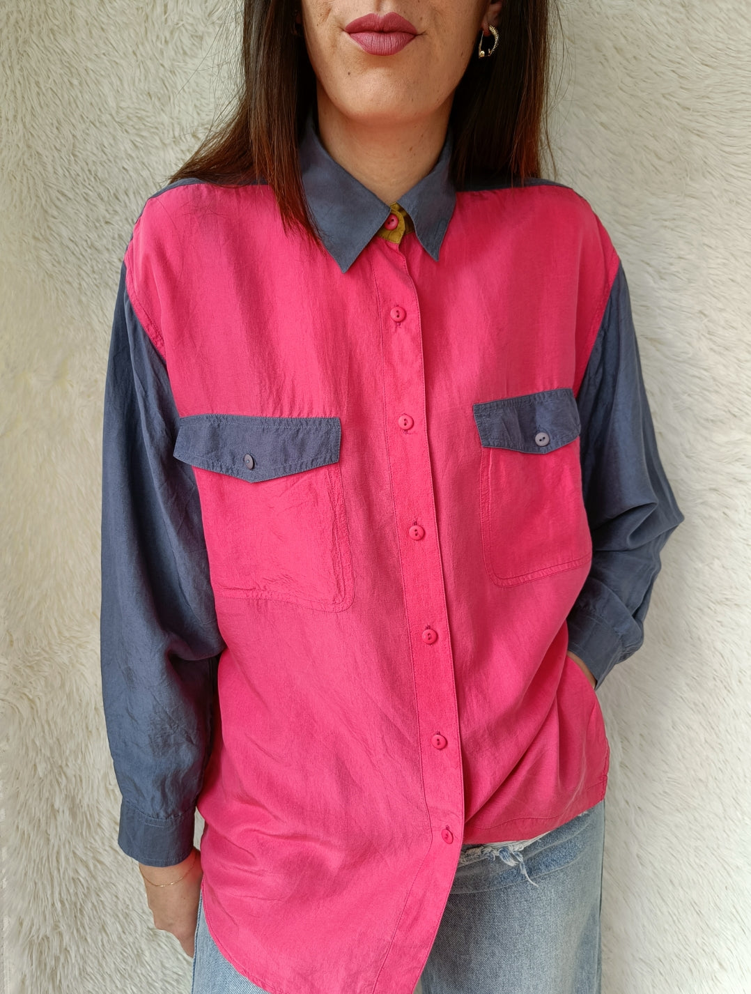 Camicia seta colorful