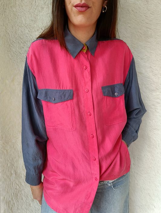 Camicia seta colorful
