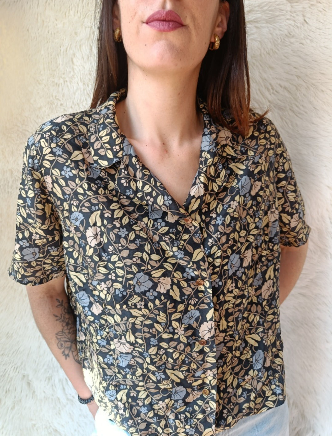 Camicia sartoriale floreale