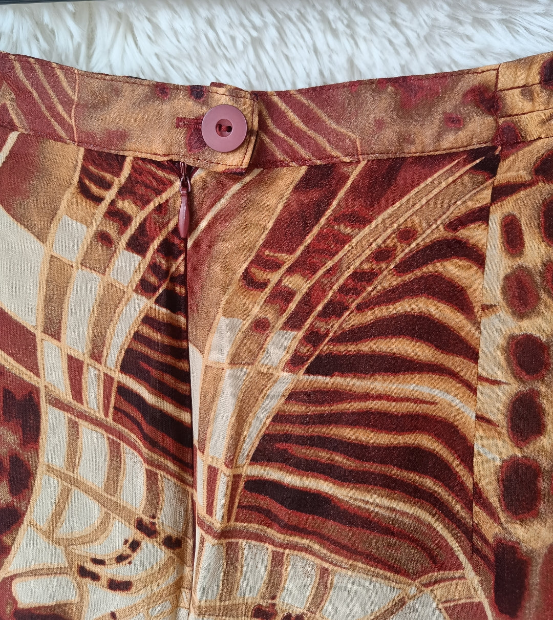 Gonna Longuette Vintage Etno-Geometrica Anni '90