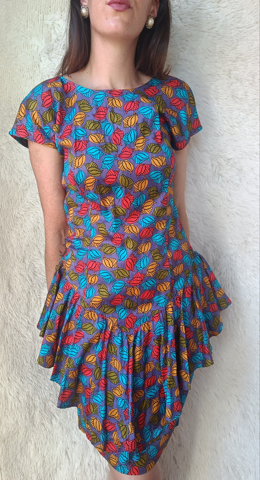 Abito anni 80' multicolore