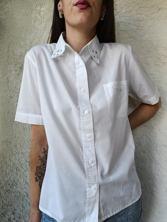 Camicia ricami geometrici