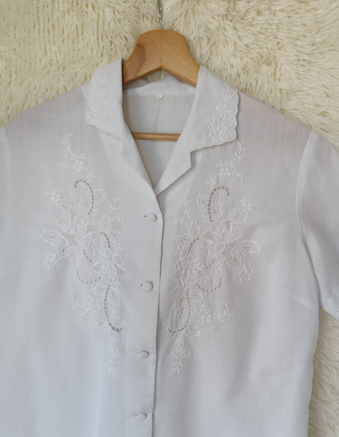 Camicia ricami floreale