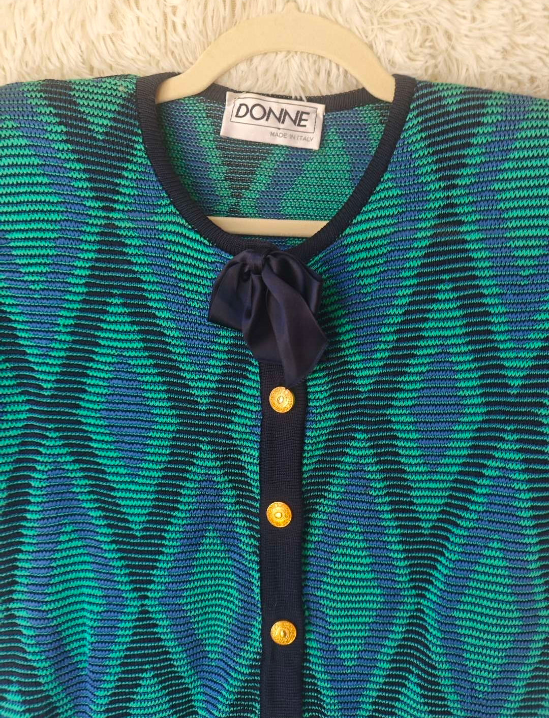 Cardigan vintage anni ‘80 in cotone