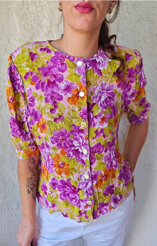 Camicia vintage floreale Aerea by Andrea Ferrari