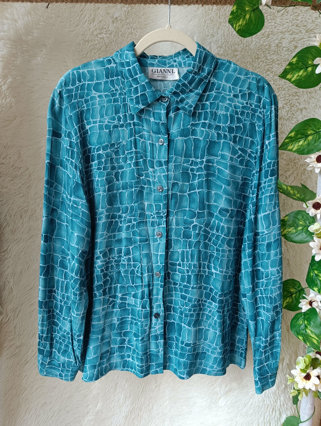 Camicia turchese acqua