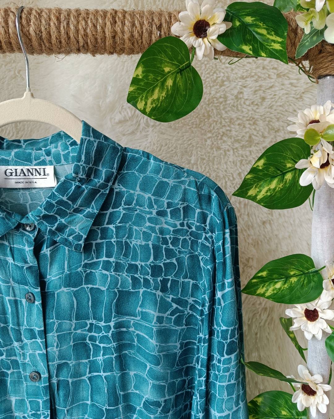 Camicia turchese acqua